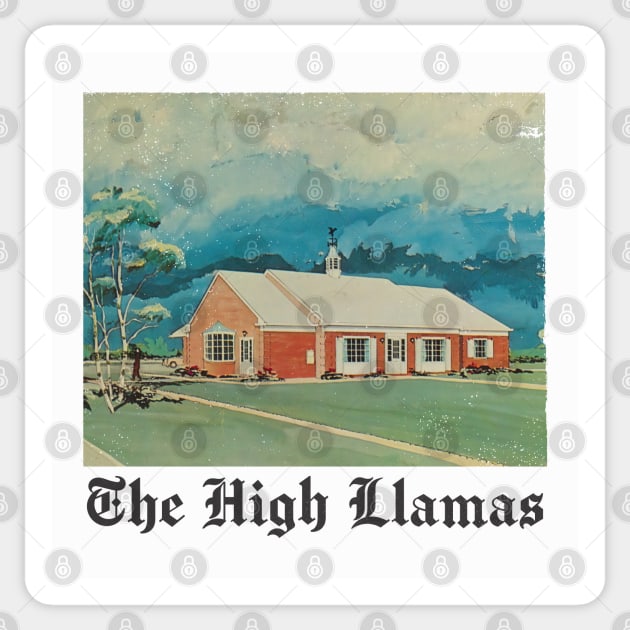 The High Llamas -  Original Fan Art Sticker by unknown_pleasures